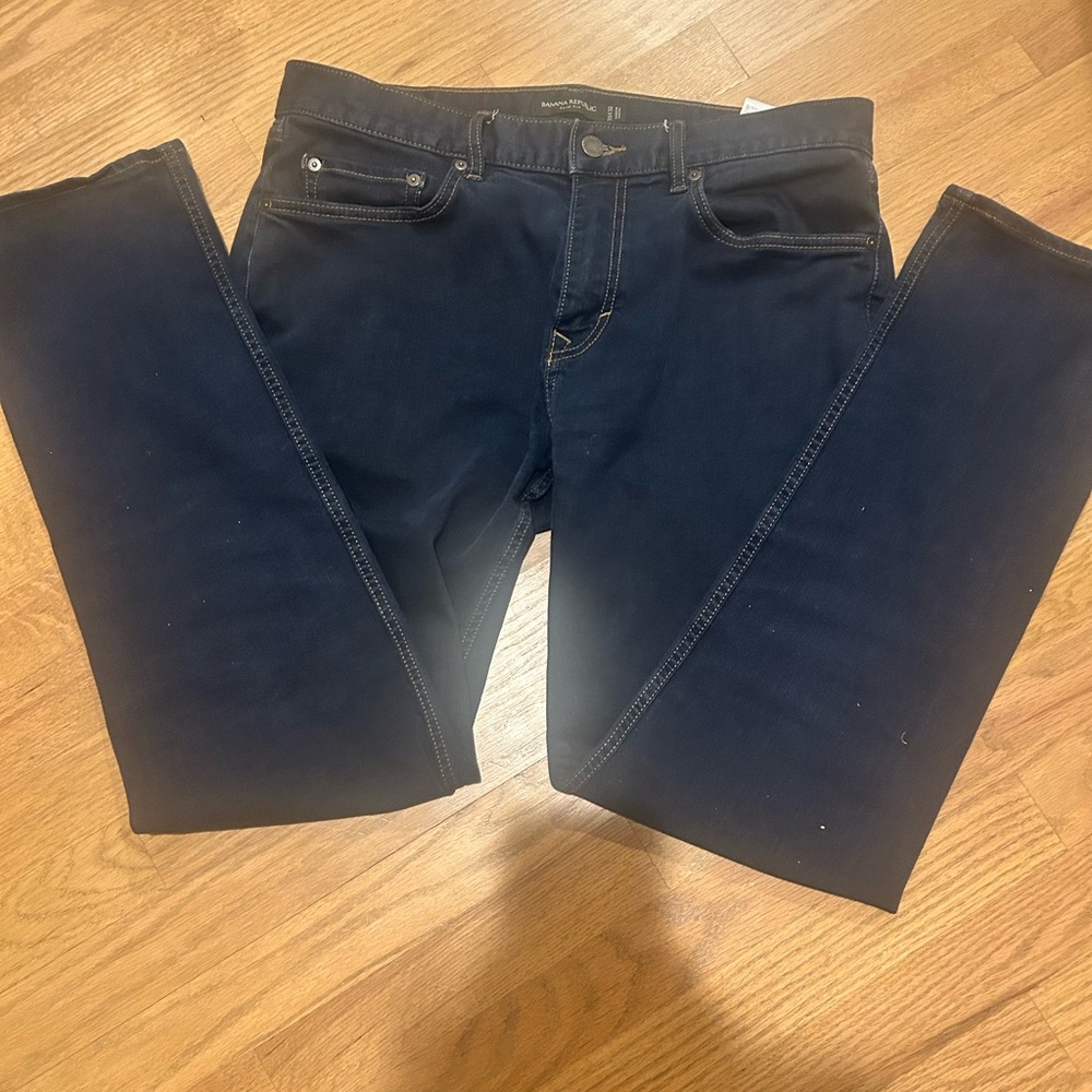 Banana Republic Men's Navy Slim fit jeans